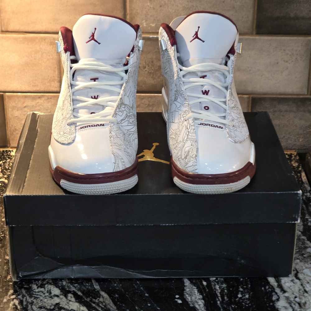 Nike Air Jordan Dub Zero sneakers in "Cherrywood Maroon" Sz 11.5